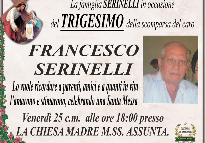 Trigesimo Serinelli Francesco