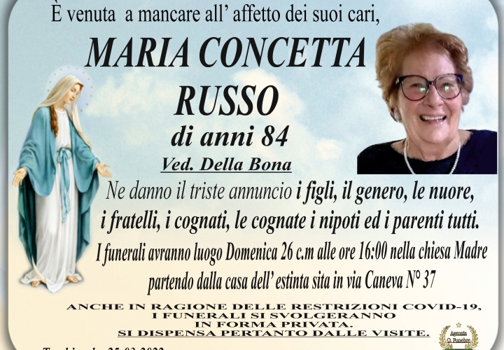 Annuncio Maria Concetta Russo 