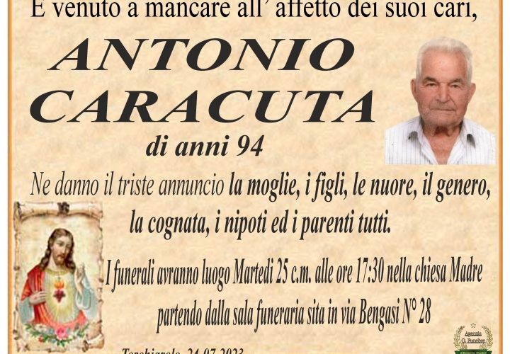 Annuncio Caracuta Antonio